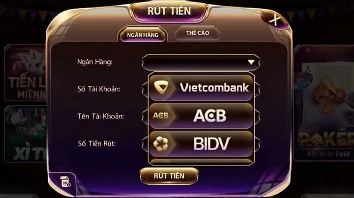Rút tiền game xì dách cho người mới