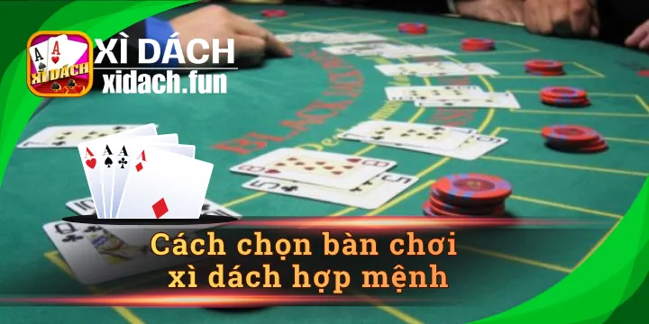 Cách chọn bàn chơi xì dách hợp mệnh chi tiết nhất năm 2026