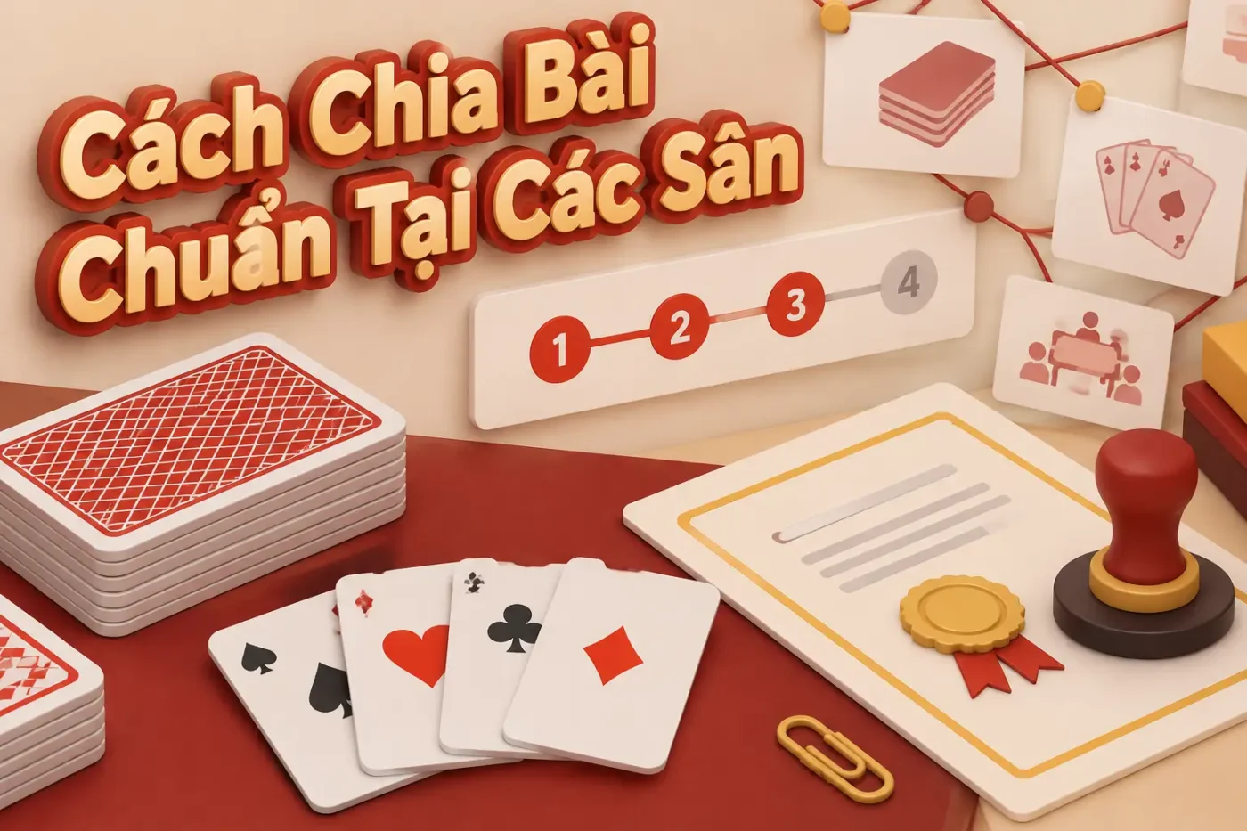 Cách chia bài chuẩn tại các sân chơi trực tuyến hàng đầu hiện nay