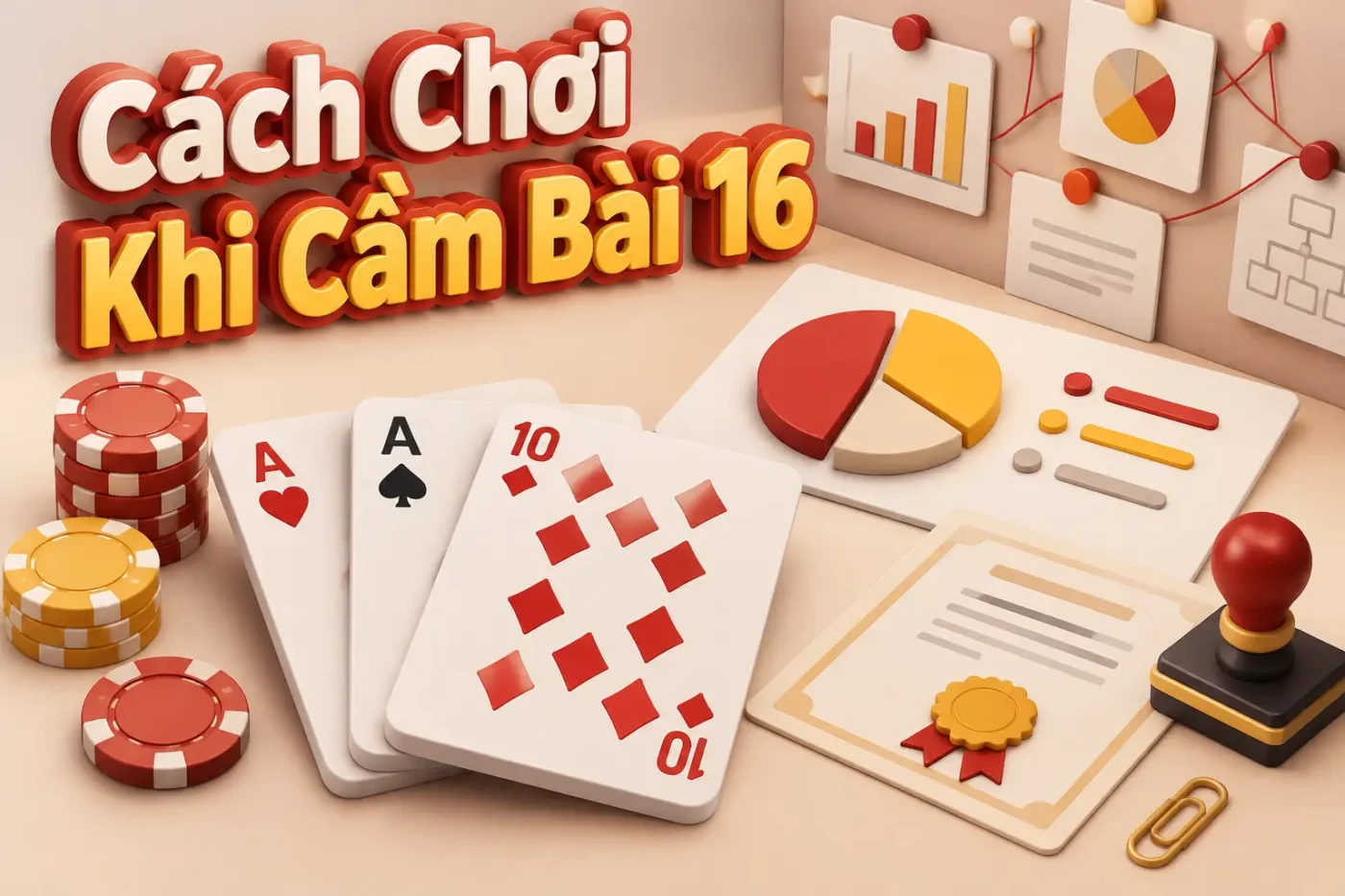 Cách chơi khi cầm bài 16