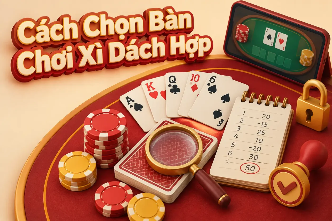 Cách chọn bàn chơi xì dách hợp mệnh chi tiết nhất năm
