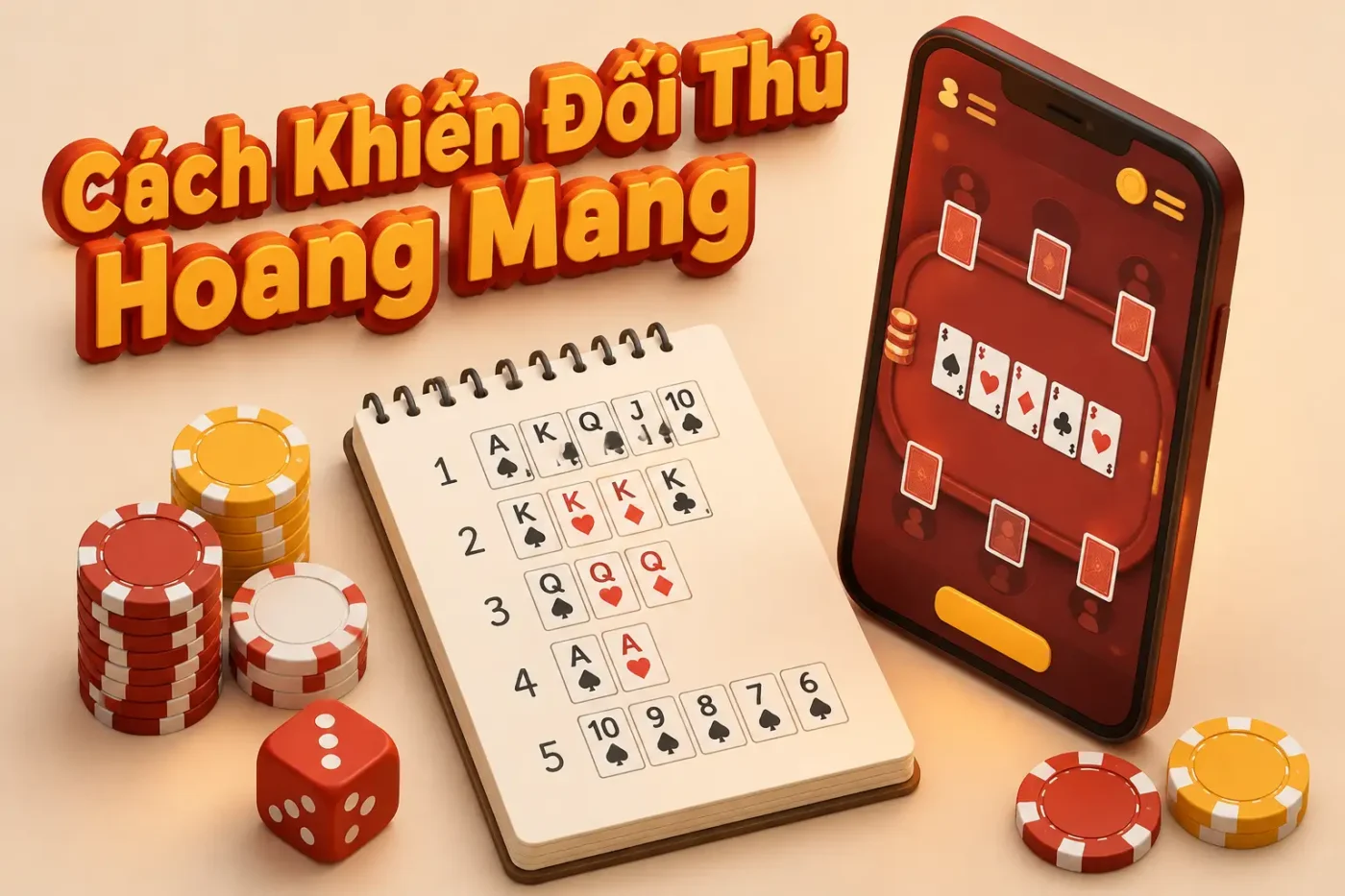 Cách khiến đối thủ hoang mang khi chơi bài xì dách