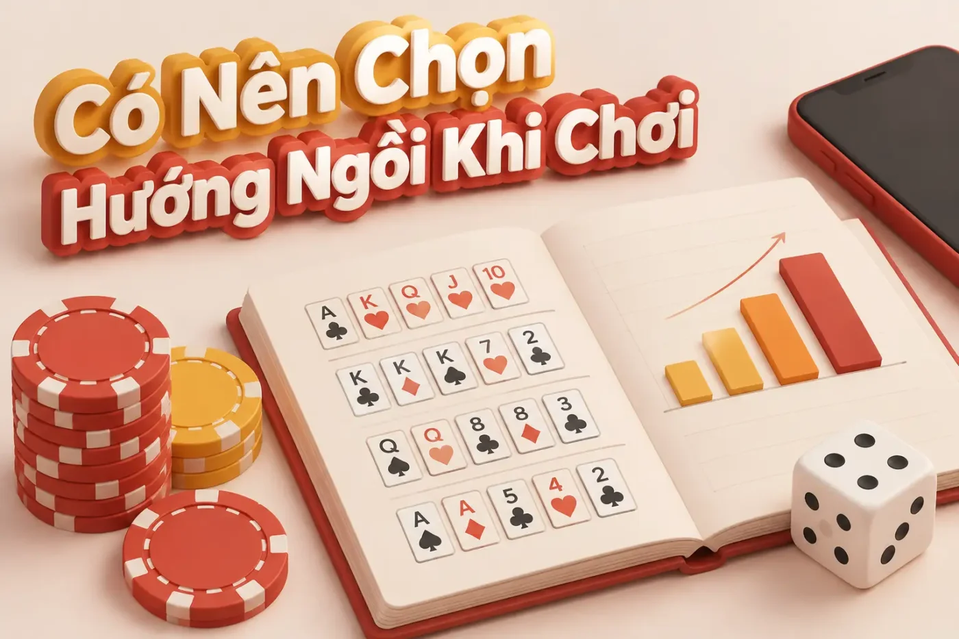 Có nên chọn hướng ngồi khi chơi xì dách không