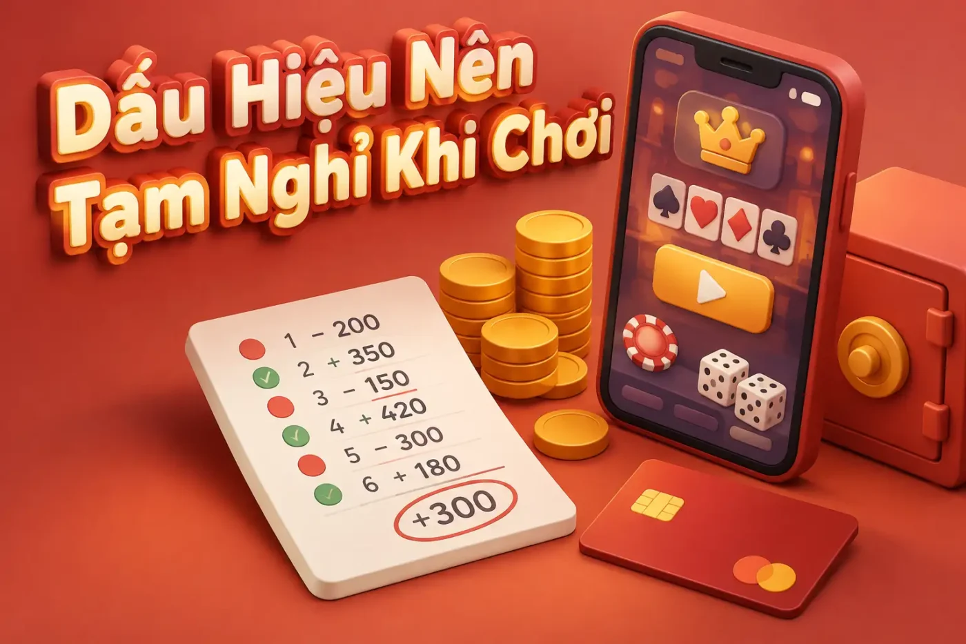 Dấu hiệu nên tạm nghỉ khi chơi xì dách không thể bỏ qua