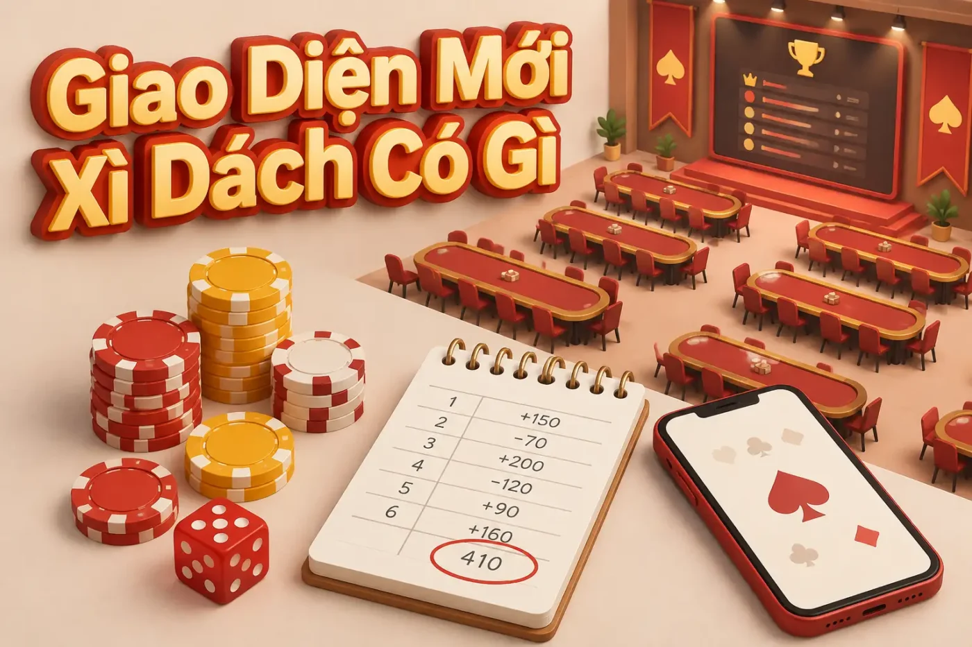 Giao diện mới xì dách có gì hot