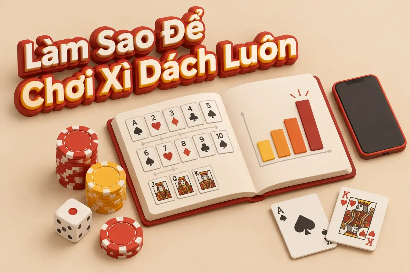 Làm sao để chơi xì dách luôn đỏ bài nhờ kiến thức chuyên gia