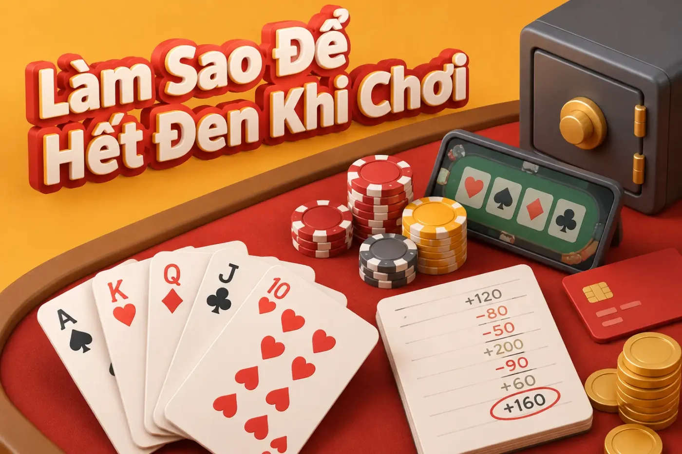 Làm sao để hết đen khi chơi Xì dách